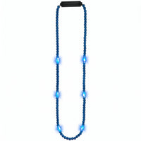 Royal Blue Light-Up Bead Necklace