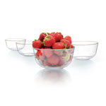 Trend Glass Look Gold Plastic Bowls | 10 Count