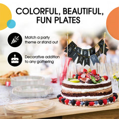 7 In. Clear Plastic Plates | Case of 600