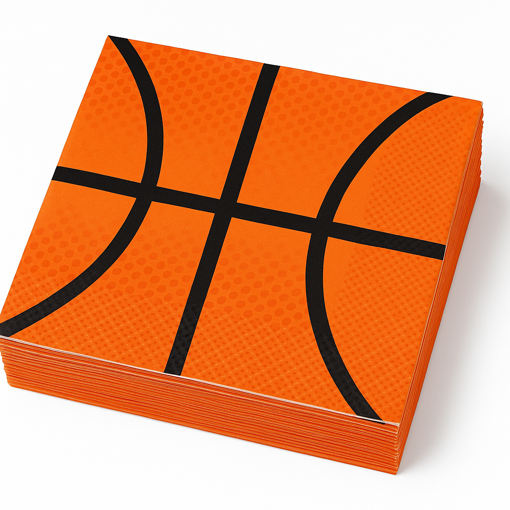 Nothin' But Net Basketball Beverage Napkins - 36 Pack