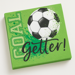 Goal Getter Soccer Beverage Napkins - 36 Pack