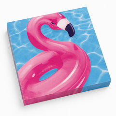 Summer Cool Pool Flamingo Beverage Napkins, 40-ct