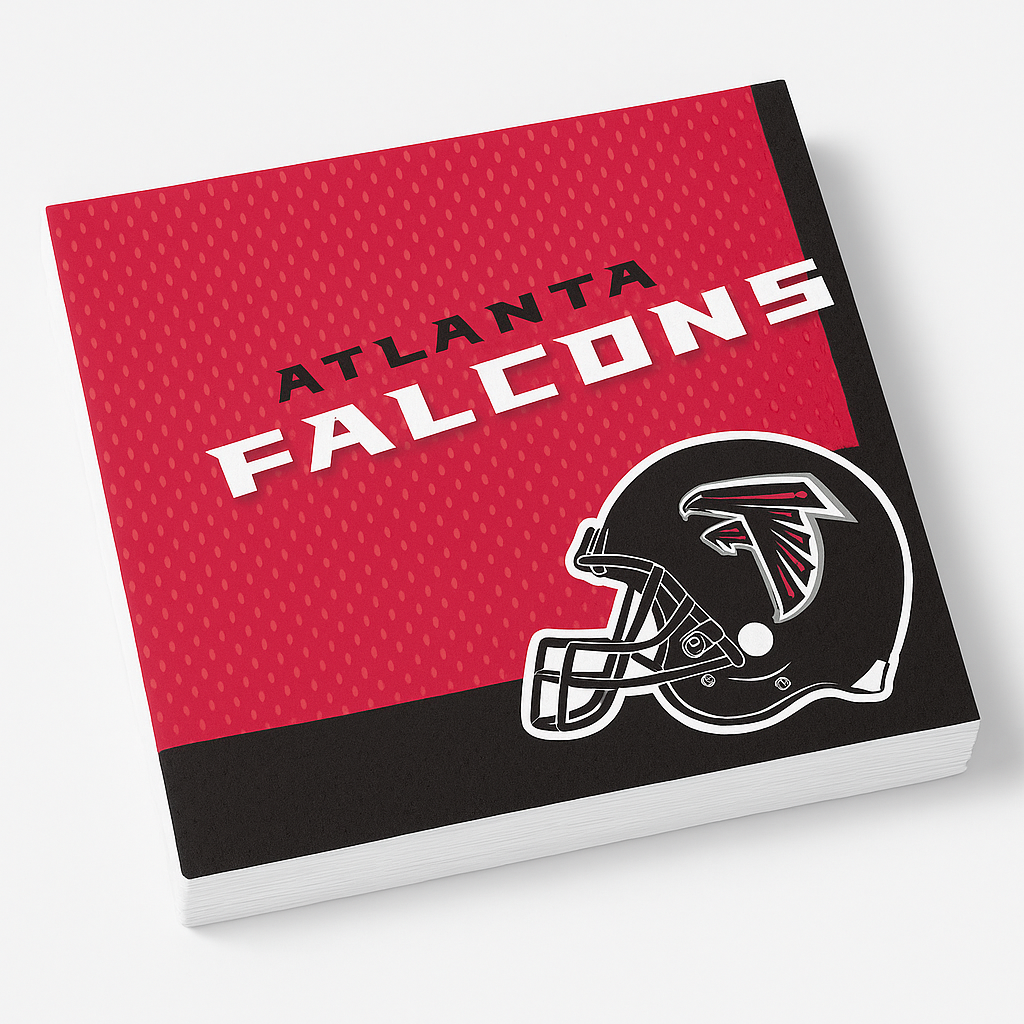 Atlanta Falcons Lunch Napkins - 6.5 In. x 6.5 In. - 36 Pack