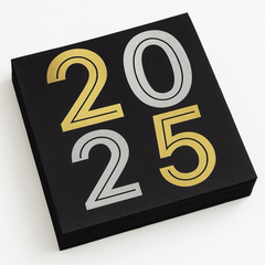 Bubbly 2025 New Year's Eve Luncheon Napkins