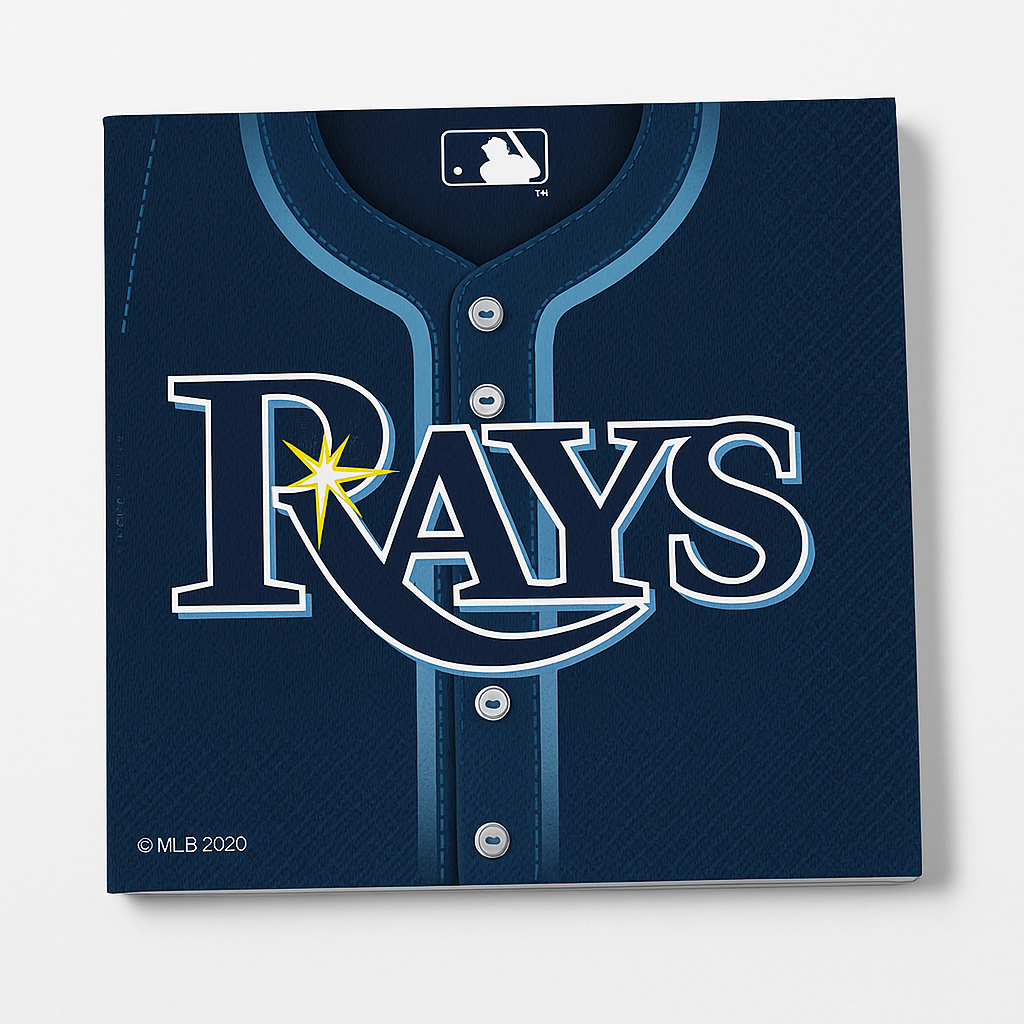 Tampa Bay Rays Lunch Napkins - 6.5 In. x 6.5 In.