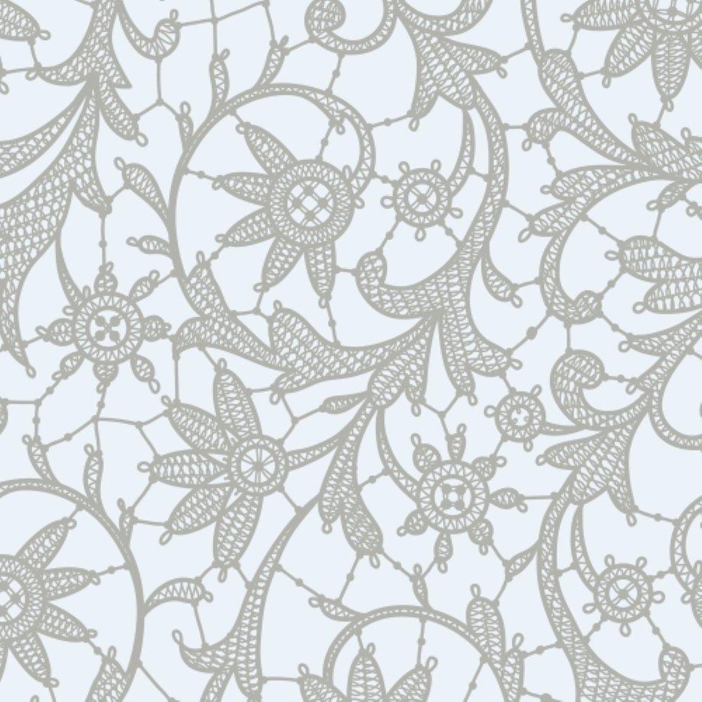 Premium Silver Lace Plastic Table Covers | 12 Count - 54 In. x 108 In.