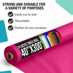 40 In. x 300 Ft. Premium Cerise Table Roll