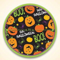 Vibrant Halloween 6.75" Round Paper Plates