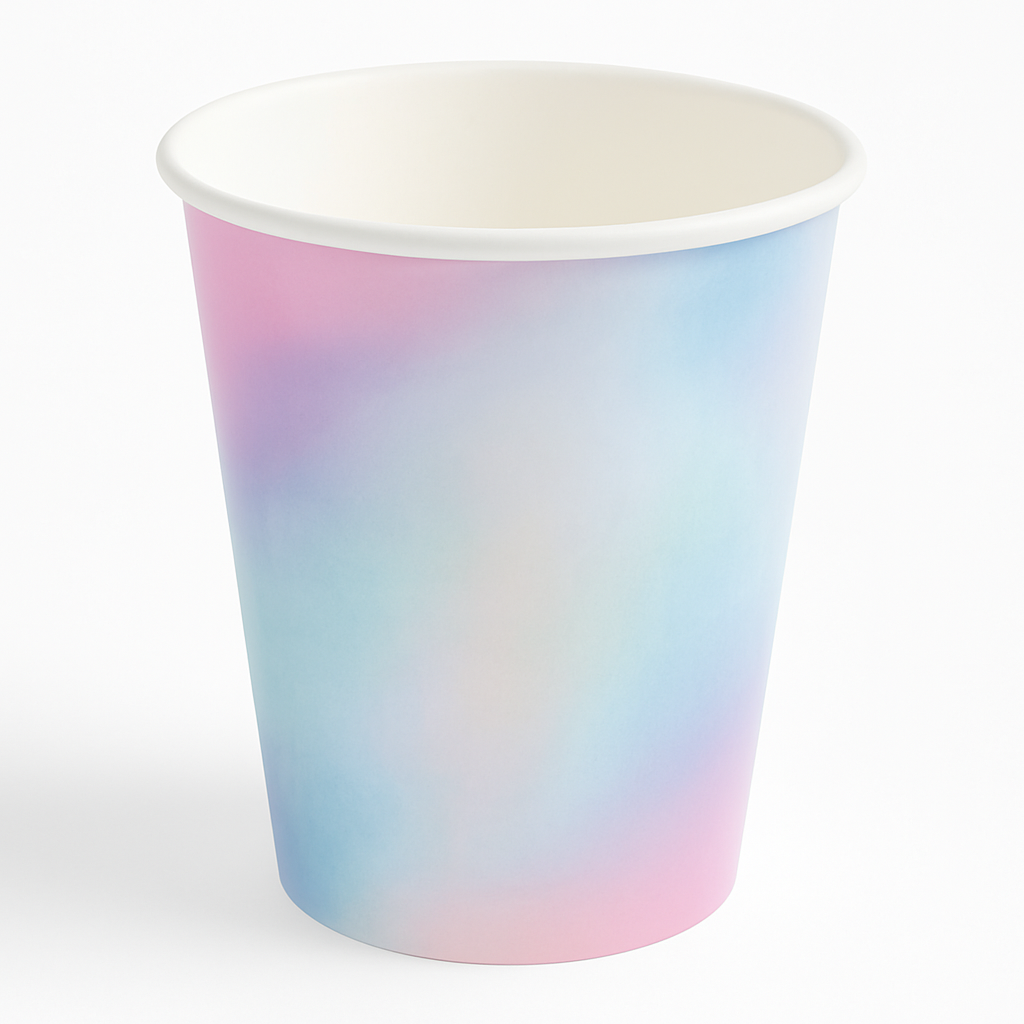 Opalescent 12oz Paper Cups - Set of 12