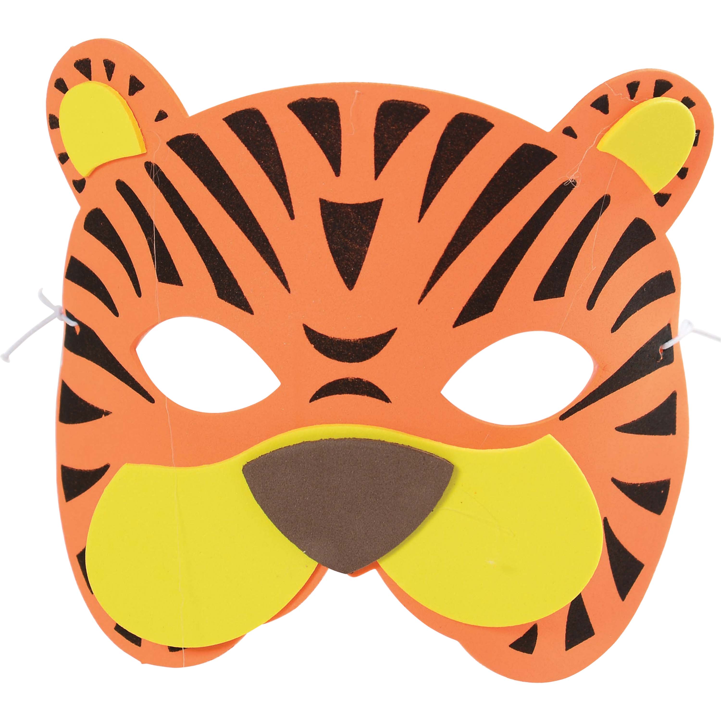 Wild Animal Foam Masks - 12 Count