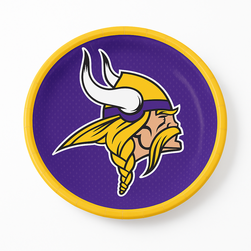 Minnesota Vikings 7" Round Paper Plates