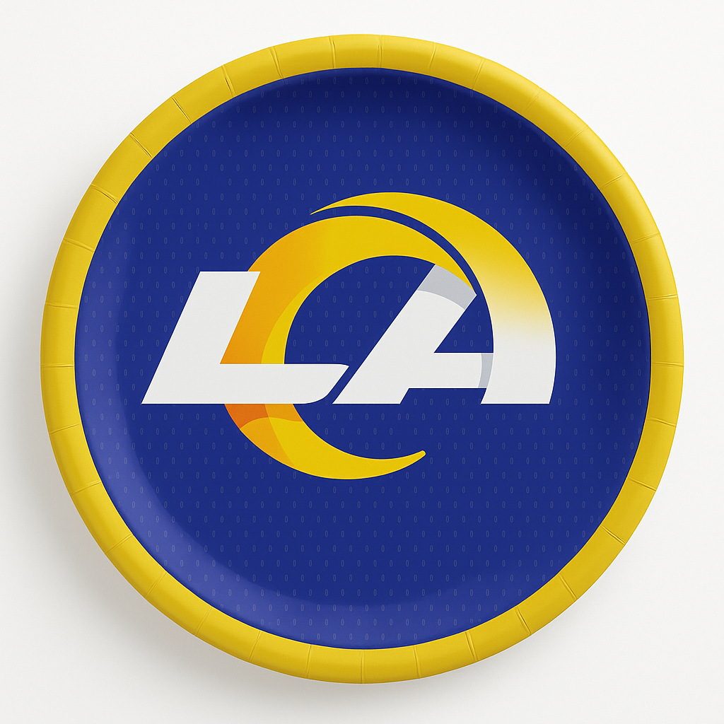 Los Angeles Rams 7" Round Paper Plates
