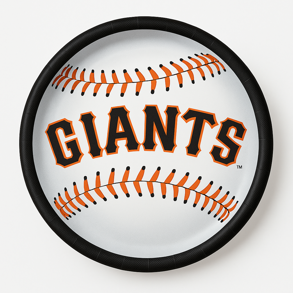 San Francisco Giants 9" Round Paper Plates