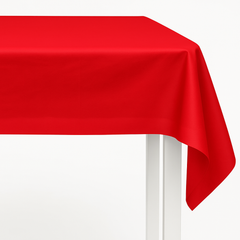 Apple Red Plastic Table Roll - 40" x 100'