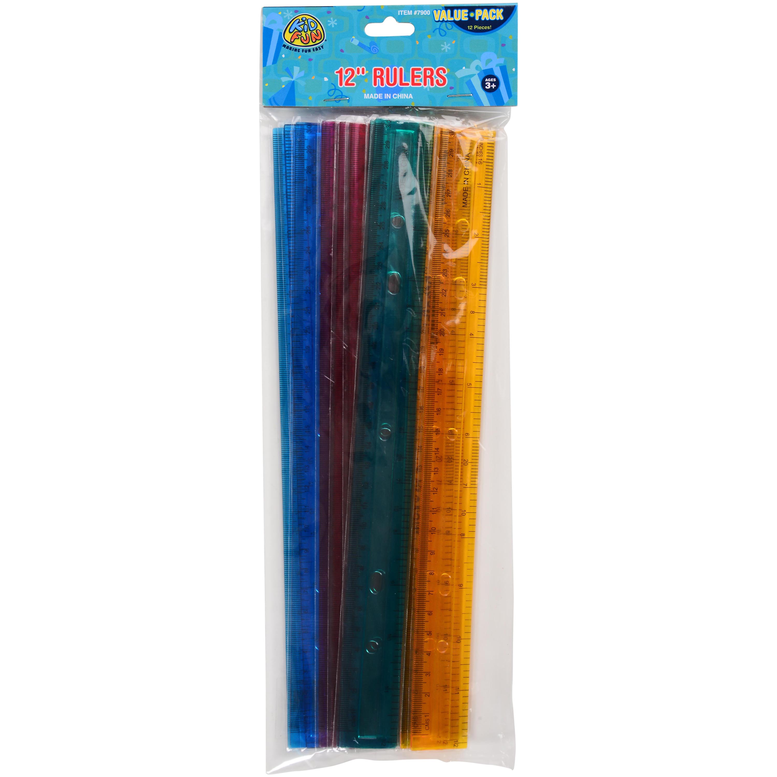Rulers/12 Inch - 12 Count