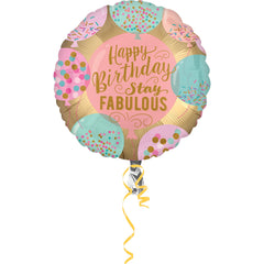 Stay Fabulous Foil Birthday Balloon - 18 Inch