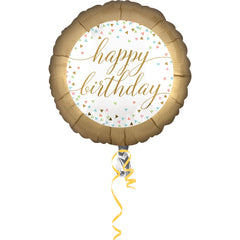 Pastel Celebration Happy Birthday Foil Balloon - 18 Inch