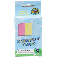 Sidewalk Chalk/3-Bx - 12 Count