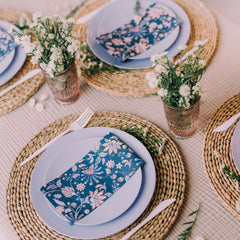 10 In. Chambray Blue Plates | 10 Count