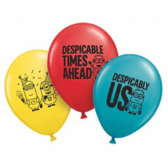 Despicable Me Latex Balloons - 12-Inch, 6-Pack