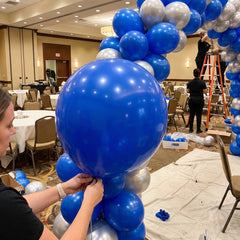 Royal Blue 24" Latex Balloons - 4 Pack
