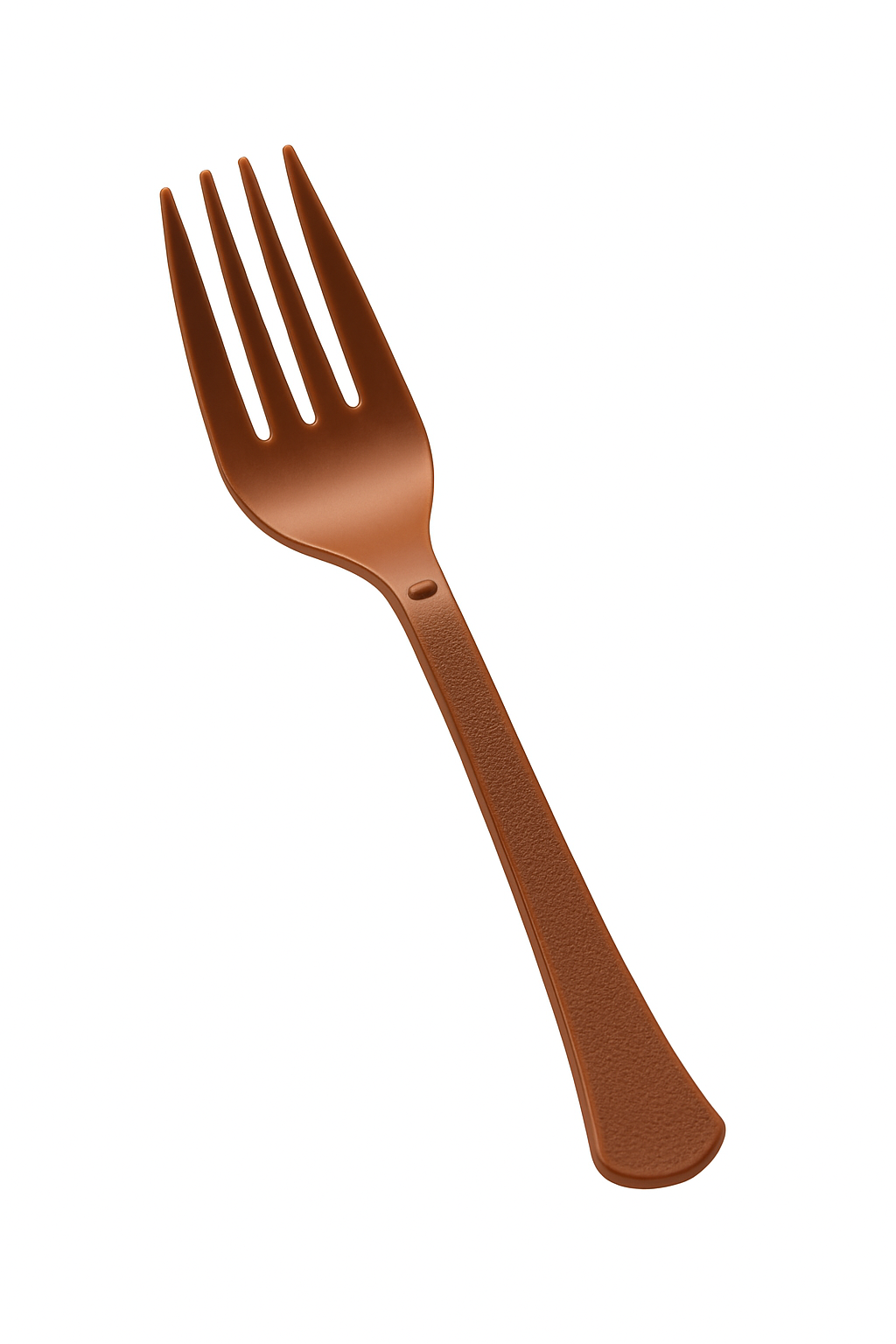Heavy-Duty Brown Plastic Fork