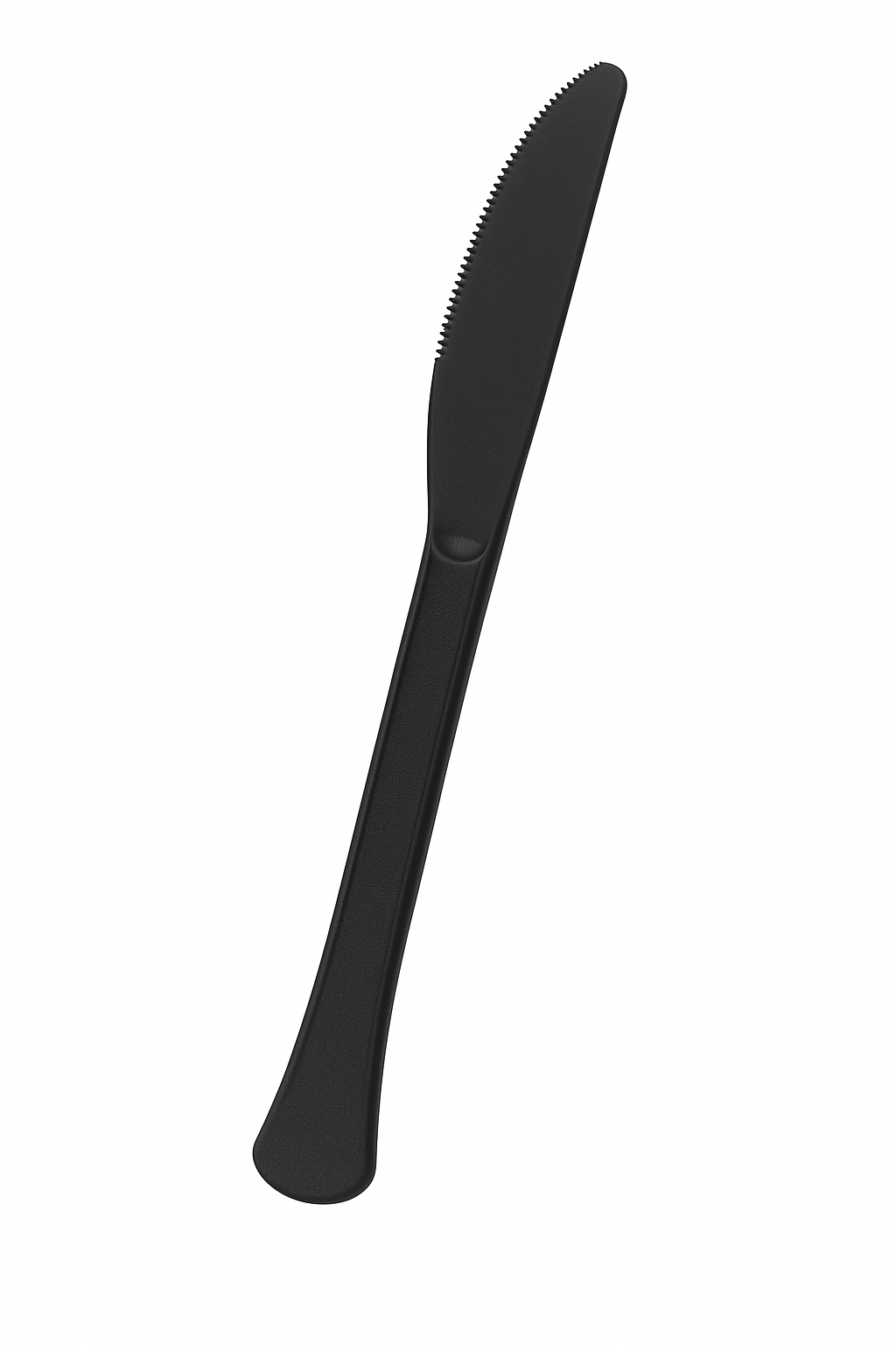 Heavyweight Mid-Cut Black Plastic Knives