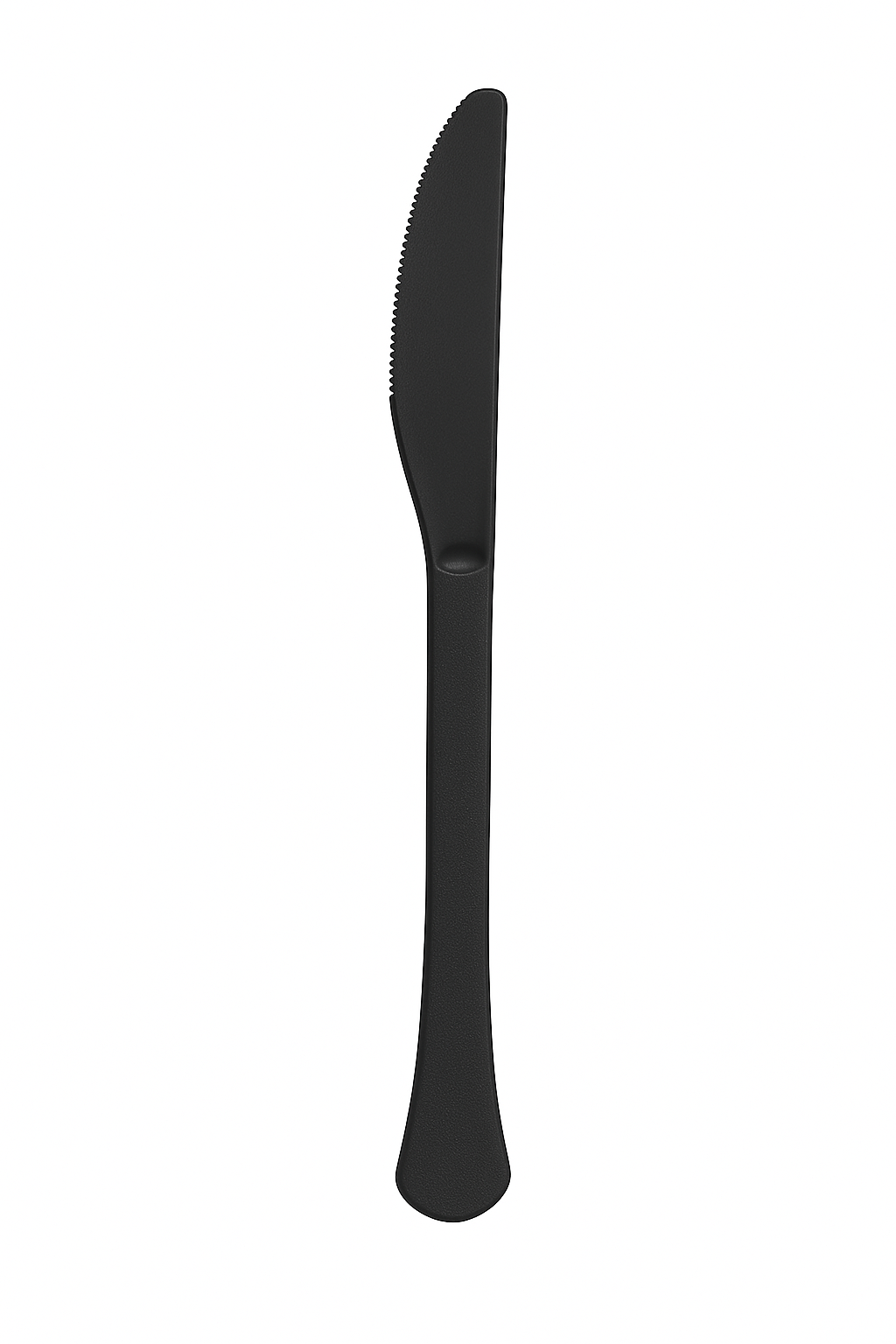 Heavyweight High-Cut Black Plastic Knives