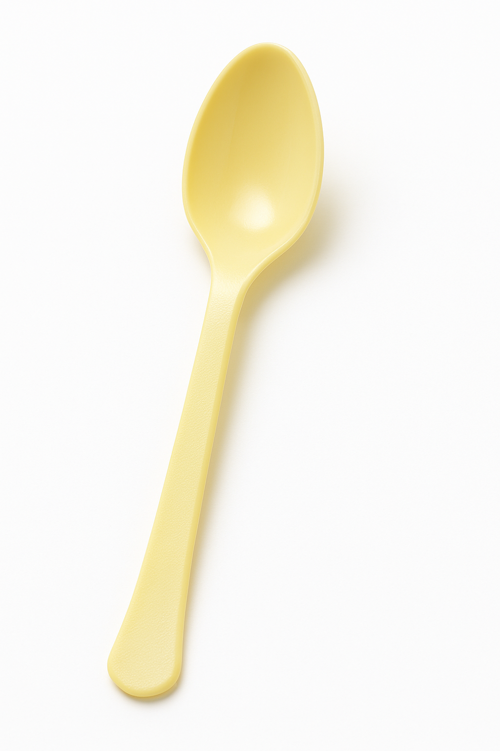 Heavyweight Light Yellow Plastic Spoon