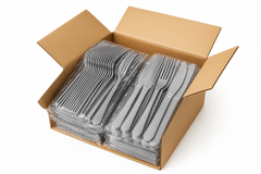 Heavyweight Assorted Pink Plastic Cutlery Set - 7.5 in.