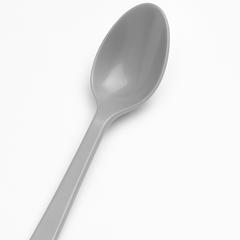 Silver Plastic Spoon