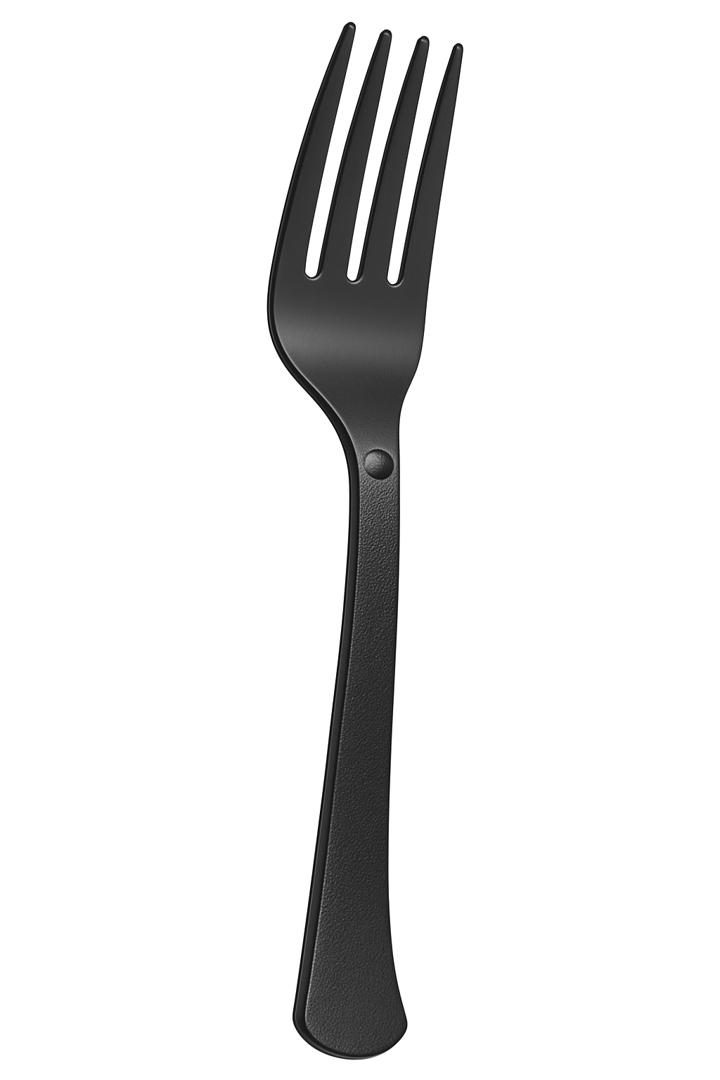 Heavy-Duty Black Plastic Reusable Forks, 50-Pack - 7.5 in.