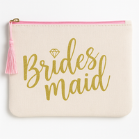 Bridesmaid Cosmetic Bag - Elegant Wedding Favor