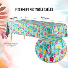 Summer Luau Table Cover - 54" x 108"