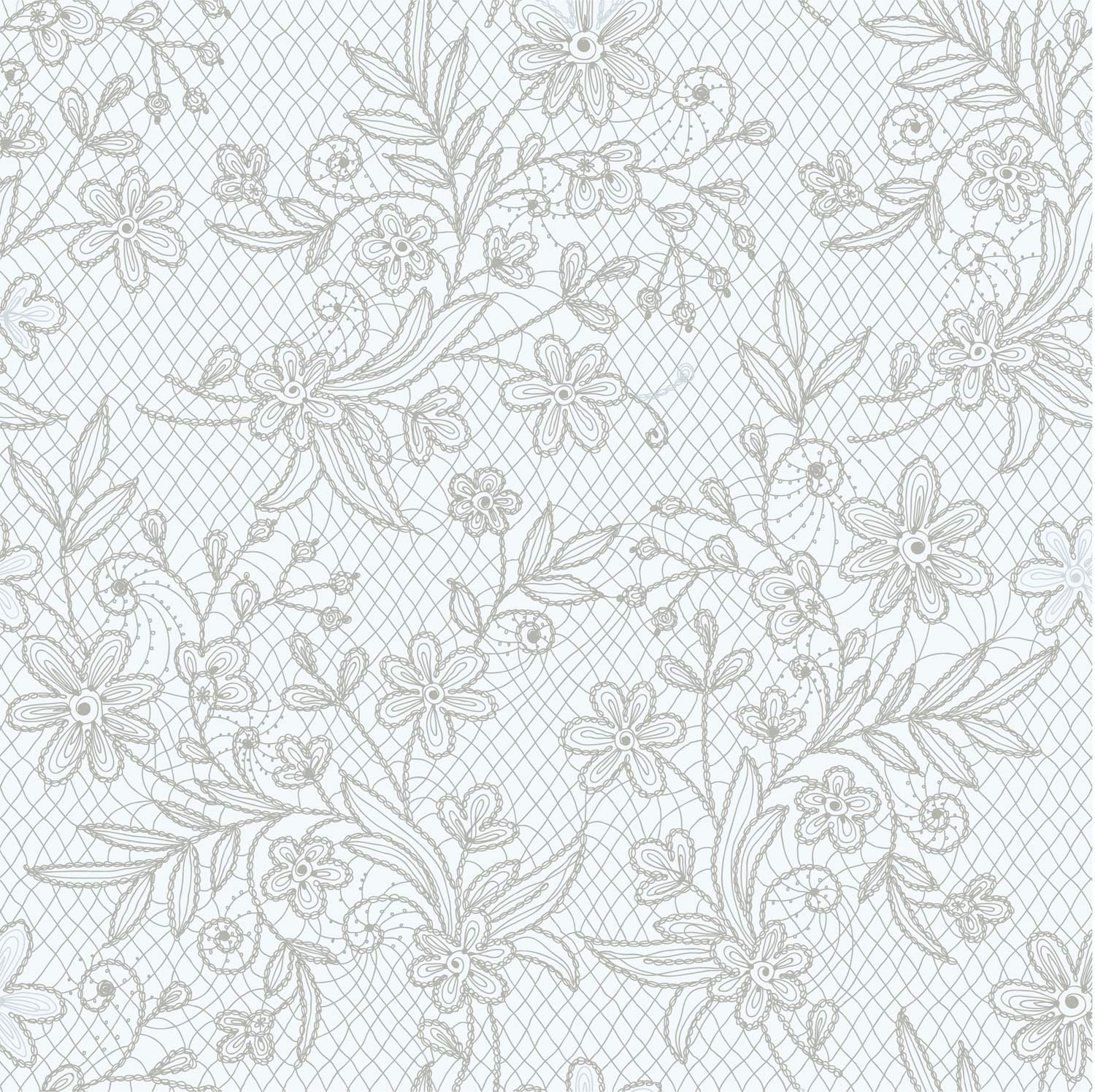 Premium Silver Floral Plastic Table Covers | 12 Count - 54 In. x 108 In.