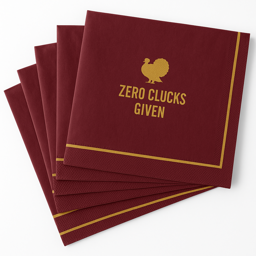 Friends Gathering Thanksgiving Dinner Napkins