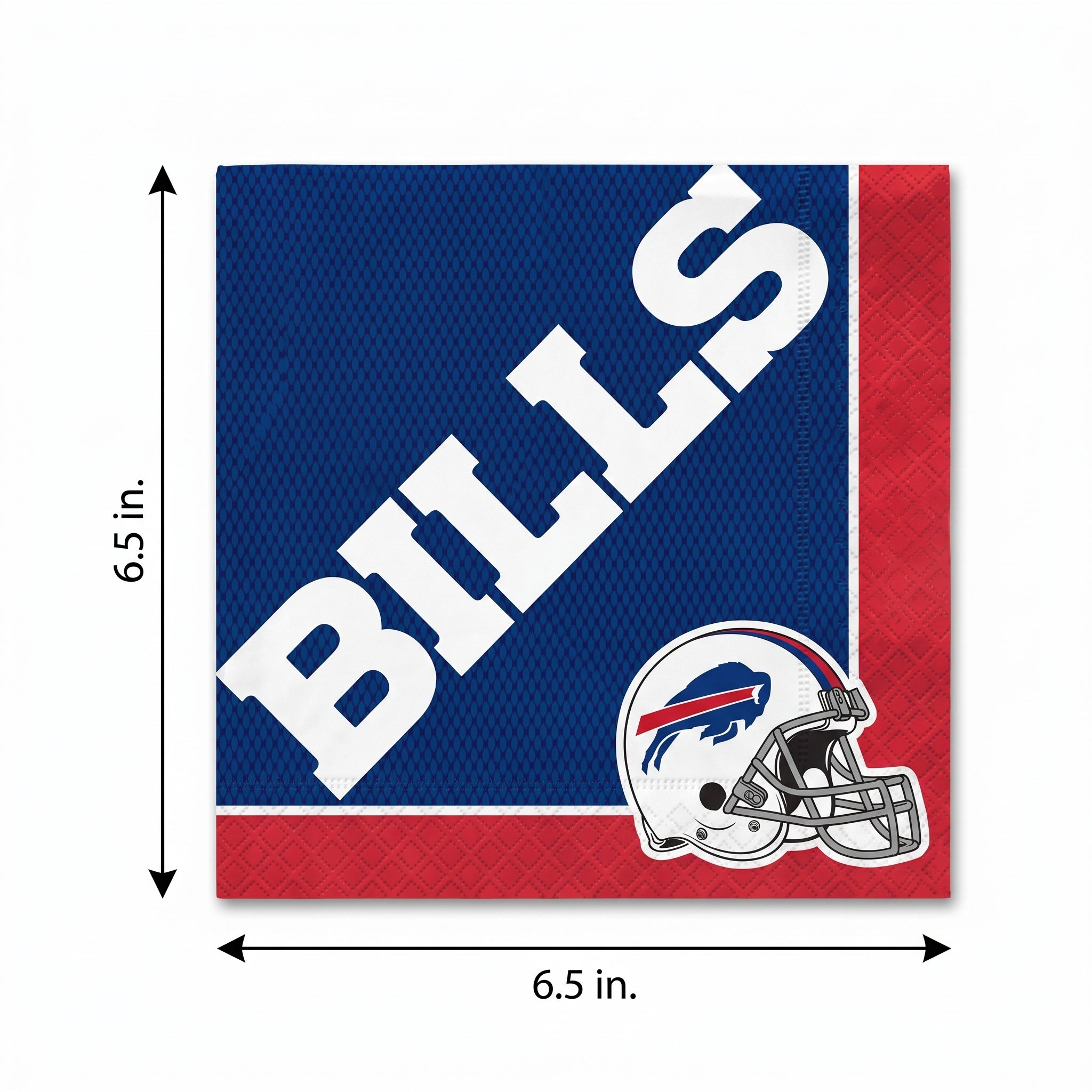 Buffalo Bills NFL Luncheon Napkins - 6.5 In. x 6.5 In.