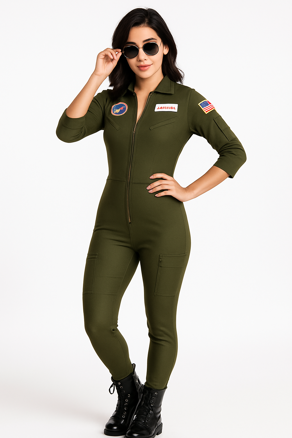 Top Gun Maverick Women's Flight Suit Costume - Adult XL (14-16)