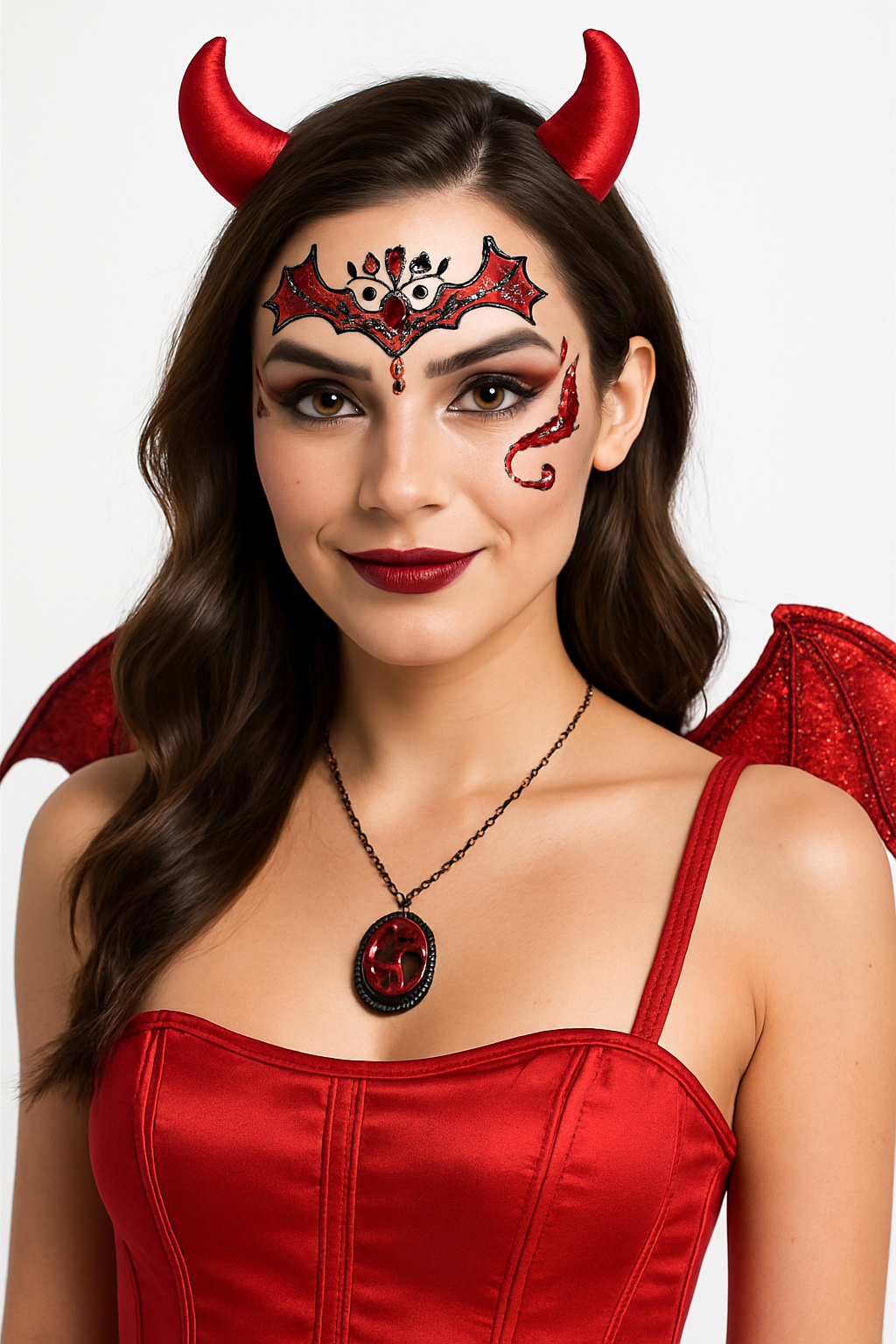 Devil Eye Accessory Kit - Face & Body Jewels for Halloween