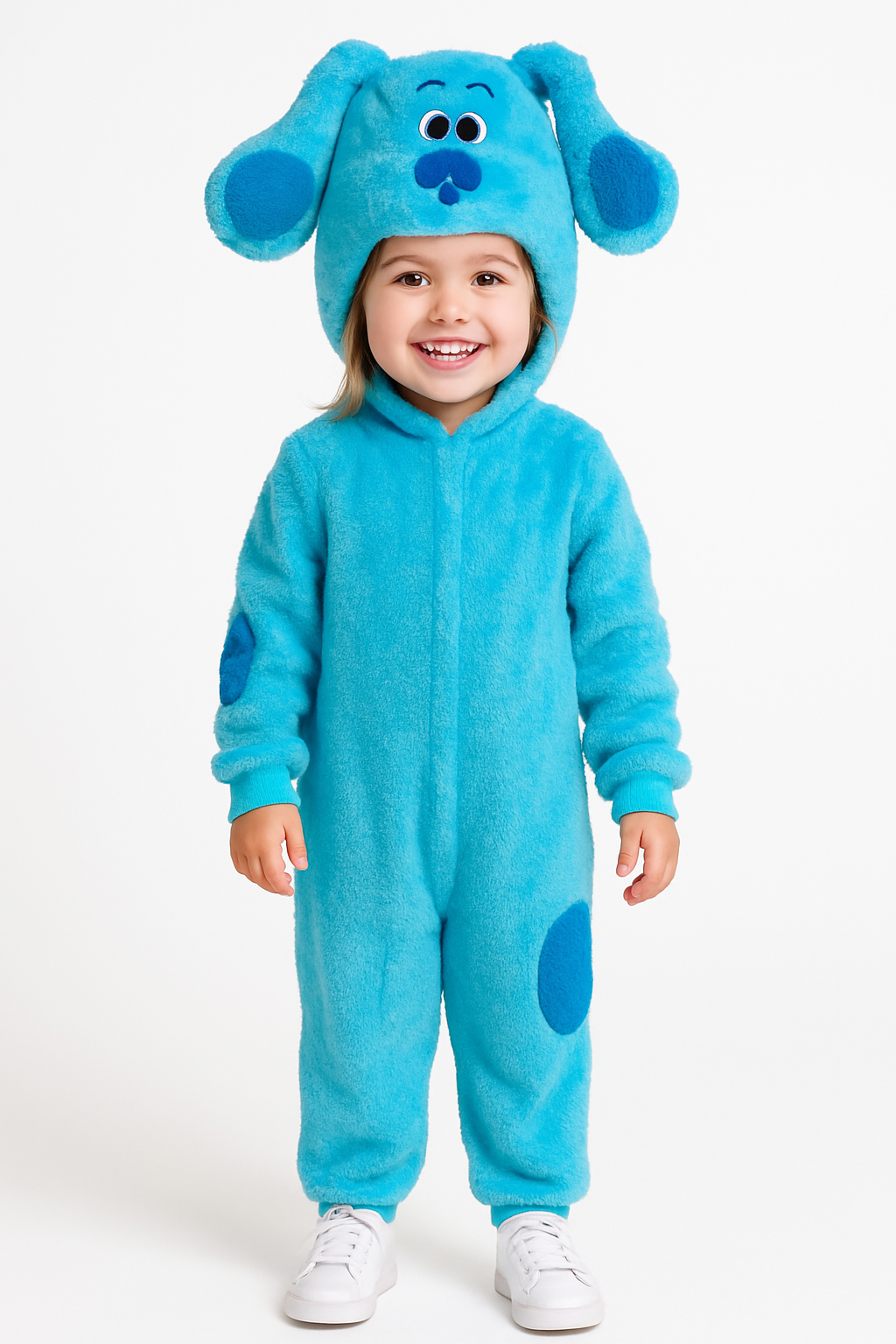 Toddler Blue's Clues Blue Jumpsuit Costume with Plush Headpiece
