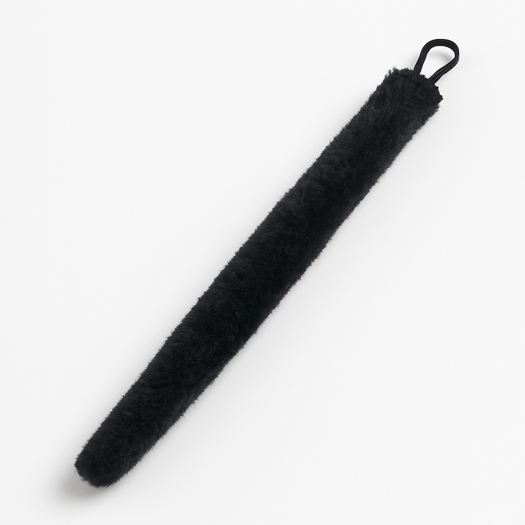 Black Cat or Mouse Fur Costume Tail - 19-Inch Accessory