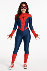 Women's Marvel Spider-Girl Jumpsuit Halloween Costume with Mask