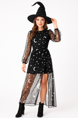 Celestial Witch Sheer Long Sleeve Dress - L/XL