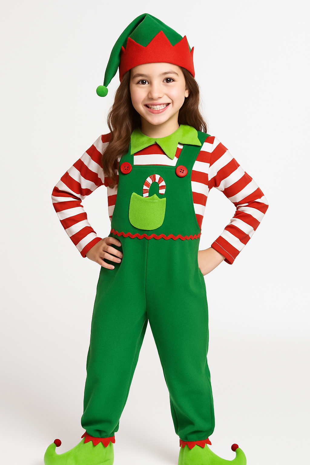 Children's Unisex Elf Costume - Festive Holiday Attire