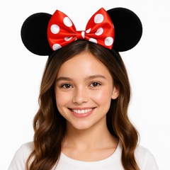 Disney Minnie Mouse Ears & Polka Dot Bow Headband for Kids