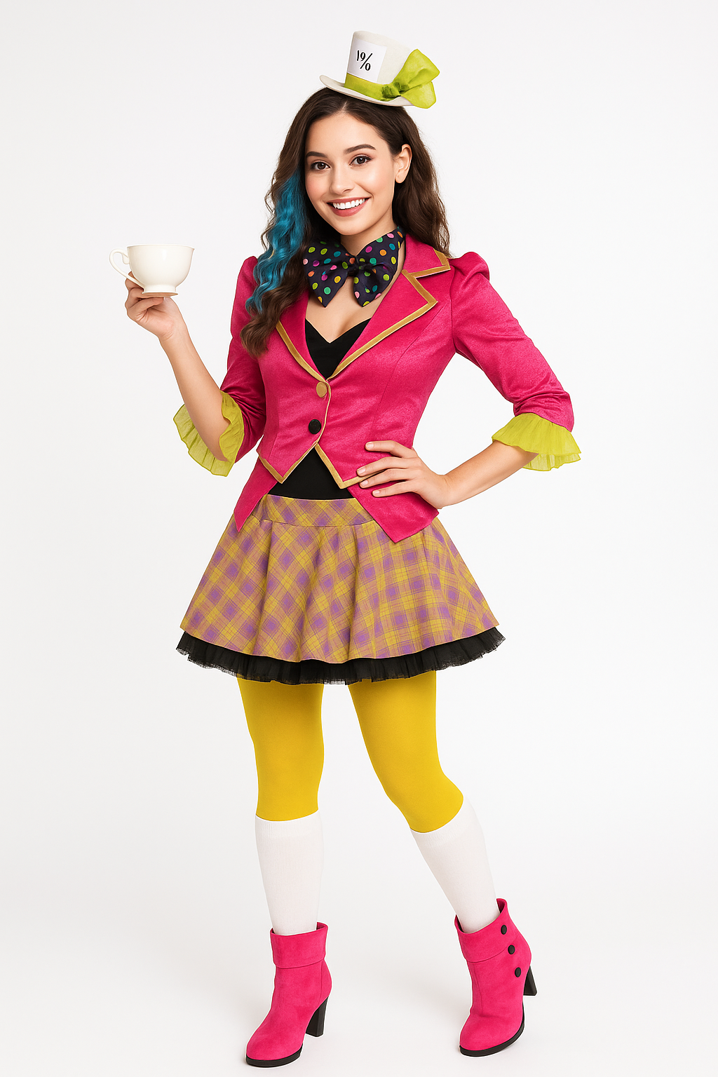 Halloween White Knee High Socks - One Size