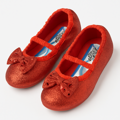 Wizard of Oz Dorothy Kids' Glitter Slipper Shoes - Red