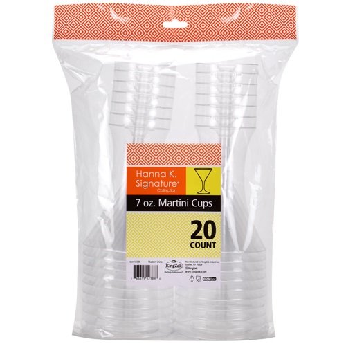 Hanna K. Signature 20 Count Martini Tumbler, 7 Oz., Clear