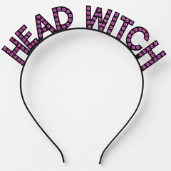 Head Witch Rhinestone Halloween Headband