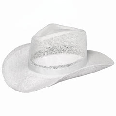 Classic White Straw Cowboy Hat